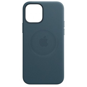 Leather Case with MagSafe за Apple iPhone 12 mini Baltic Blue