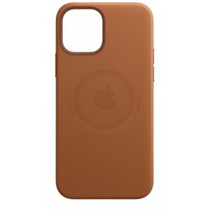 Leather Case with MagSafe за Apple iPhone 12 mini Saddle Brown