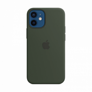 Silicone Case with MagSafe за Apple iPhone 12 mini Cypress Green